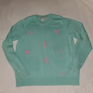 Vineyard Vines Embrodiered Costal 100% Cotton Sweater Girls Kids Youth Medium